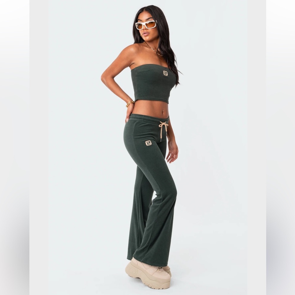 Edikted Dark green Sweatpants